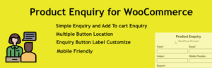 Product Enquiry for WooCommerce Pro