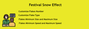 Festival Snow Effect