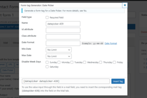 Date Picker For Contact Form 7 Pro